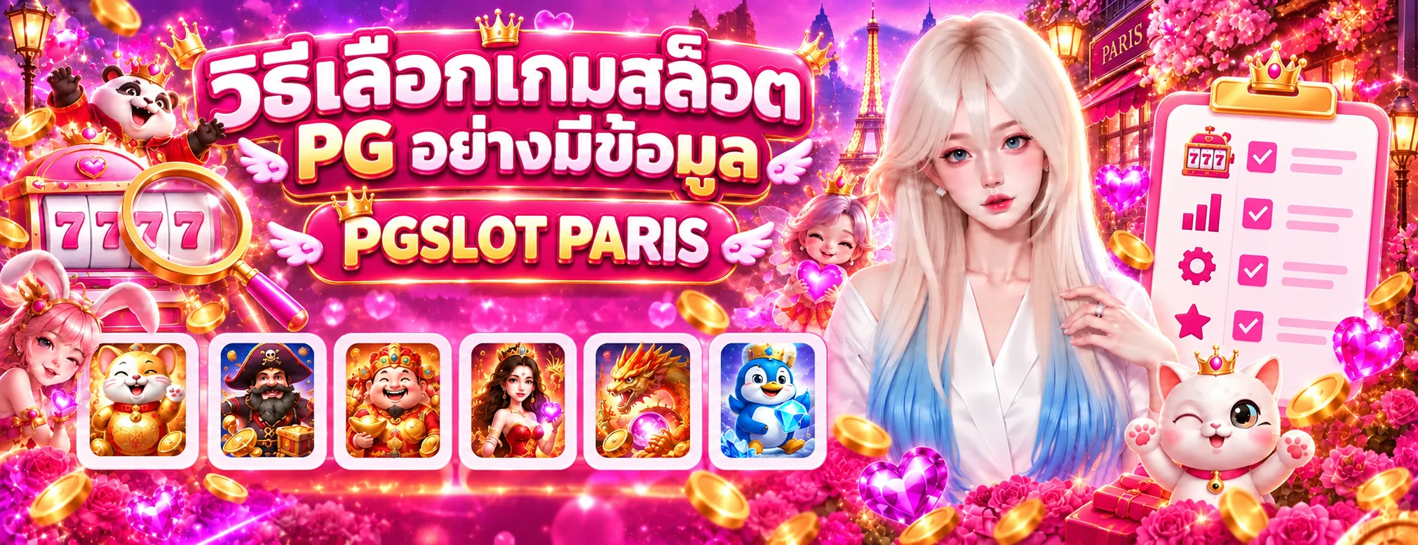 PGSLOT PARIS | วิธีเลือกเกมสล็อต PG จากข้อมูล